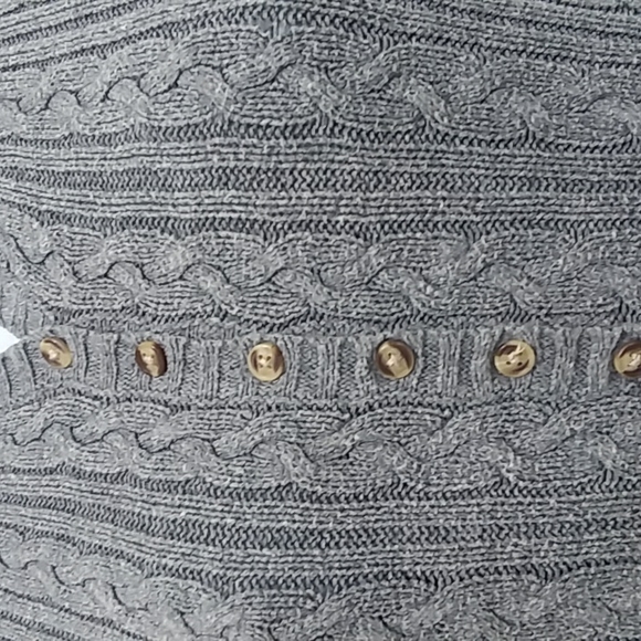 Aeropostale Gray Cable Knit Hooded Sweater - Picture 3 of 5